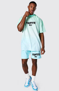 Ensemble short et t-shirt deux pièces unisexe Streetwear Vêtements décontractés pour hommes Ensemble t-shirt et short - Product Image 3