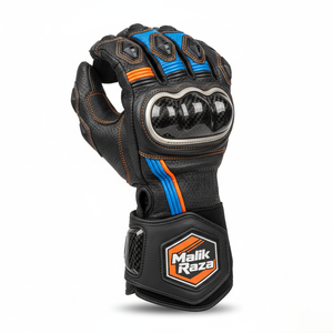 Gants de moto en cuir de buffle, prix de gros abordable, haute résistance à la déchirure, poignet court - Product Image 4