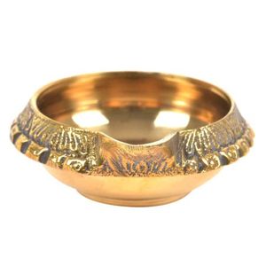 Lampe à huile en laiton indien doré fabriqué à la main en gros lampe à huile Kuber en laiton BOL-184 de décoration de pièce maîtresse de table pour la maison - Product Image 3