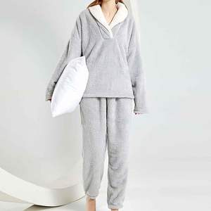 Ropa de dormir para mujer Super suave cómodo verano refrigeración manga corta pijama cintura elástica transpirable sólido para invierno - Product Image 6