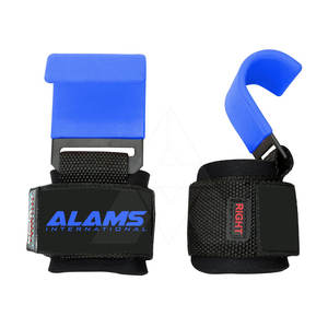 Ganchos de cuero de vaca de la mejor calidad para levantamiento de pesas de gimnasio con función transpirable para uso en las cuatro estaciones - Product Image 2