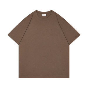 Camiseta personalizada con logotipo bordado, camiseta de gran tamaño de alta calidad, camiseta en blanco de cuello redondo de algodón pesado 100% para hombres - Product Image 5