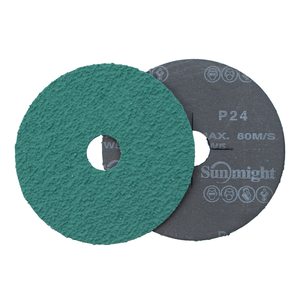 Sun Might Sun Disc Disque en fibre de zirconium de 115mm pour les travaux de pipeline, l'ébavurage en acier structurel et la préparation de surface - Product Image 5