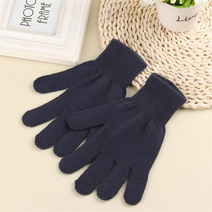 Gants acryliques d'hiver mode pour hommes Logo personnalisé Gants chauds tricotés épais et doux pour écran tactile - Product Image 3