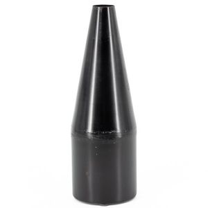 Vases à fleurs contemporains en métal fabriqués en fer avec une forme unique et un design noir mat métallique pour une décoration moderne - Product Image 1