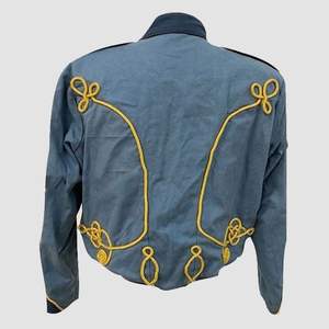 Chaqueta Militar Steampunk de Lana Azul de la Guerra Civil - Product Image 2