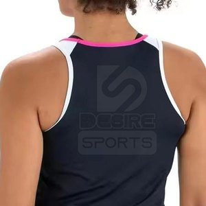 Ropa Deportiva de Primera Calidad, 100% Poliéster, Estampada, Personalizable, de Secado Rápido, Transpirable, Jersey sin Mangas para Netball, Entrenamiento - Product Image 6