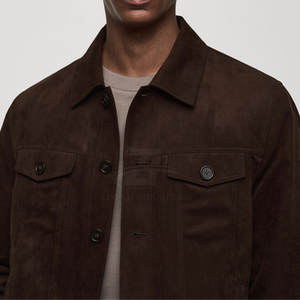 Custom Made Top Quality <b>Suede</b> <b>Jacket</b> Comfortable Wear And Plus Size Winter <b>Jacket</b> For Adults - Product Image 4