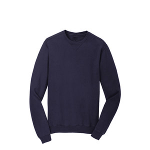 OEM Custom Logo <b>Mens</b> Sweatshirt <b>Navy</b> Color Cotton-Poly Blend <b>Fleece</b> Pullover Long Sleeve Casual Winter Breathable Sweatshirt - Product Image 3