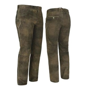 Vêtements neufs personnalisés vêtements traditionnels pour hommes pantalons bavarois/pantalons bavarois décontractés pour hommes en cuir de daim de vache bon marché - Product Image 6