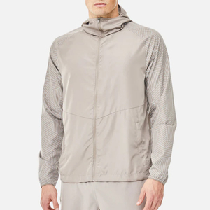 Veste coupe-vent à coque souple en toile avec impression numérique personnalisée, séchage rapide, à capuche, vintage, pour homme, pour la course à pied en plein air - Product Image 1