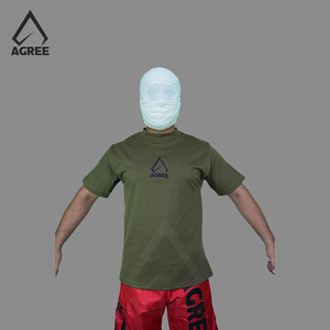 Camiseta personalizable para hombre con estampado de rayas de peso pesado 100% algodón de secado rápido y estilo de punto Tejido ligero de moda - Product Image 4