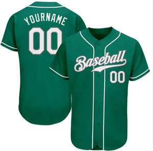 Venta al por mayor de Uniforme de béisbol Uniforme de softbol Botón completo Béisbol Sublimado Jerseys Pantalones Uniformes Set - Product Image 2