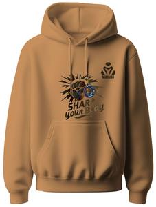 เสื้อฮู้ดพิมพ์ลายฤดูหนาวแบบลำลองสำหรับทุกเพศ |   ผ้าฟลีซผ้าฝ้าย 100% สไตล์วินเทจสำหรับผู้ชายและผู้หญิง - Product Image 2