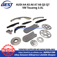 MBSGSW Kit de chaîne de distribution pour AUDI A4 A5 A6 A7 A8 Q5 Q7 VW Touareg 3.0L V6 Diesel DOHC 2011-2018 OEM 059109229AA 059109229S