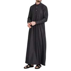 2025 vente en gros dernière conception longue Thobes musulman pour hommes Style décontracté différentes couleurs coton respirant saoudien Jubbah - Product Image 1