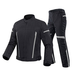 Blouson de moto en cuir et mesh respirant, imperméable, coupe-vent et réfléchissant, avec protection intégrale des membres, pour motards. - Product Image 4