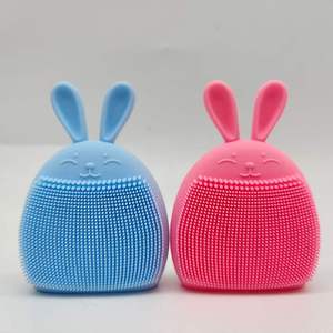 Cross-border Hot-selling Model <b>Rabbit</b> Face Wash Brush Facial Cleaning Manual Massage Cleansing Silicone Wholesale - Product Image 2