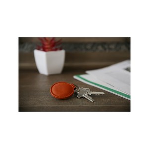 Porte-clés rond porte-clés en cuir tanné végétal Tan porte-clés en cuir pleine fleur porte-clés en cuir véritable de luxe - Product Image 6