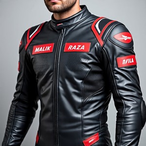 Combinaison en cuir de moto à coupe spécifique pour hommes | Protection du cycliste masculin | Couleurs personnalisées élégantes - Product Image 2