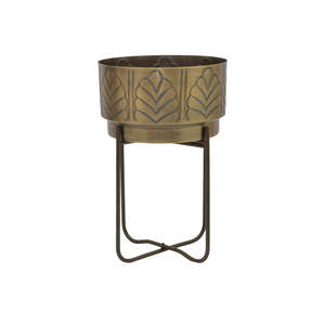 Pot de fleur gaufré en aluminium de qualité supérieure pour la maison hôtel jardin restaurant utilisation en prix de gros de l'inde - Product Image 1