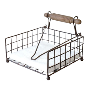 Cesta para Servilletas de Metal, Diseño Elegante, Compacta, Almacenamiento Estilizado para Servilletas y Pañuelos - Product Image 6