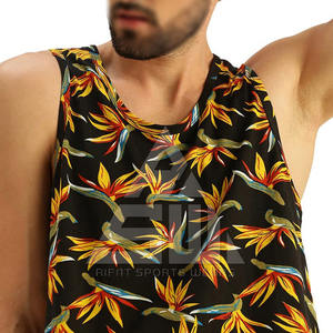 Débardeur de sport léger et respirant pour homme, séchage rapide, été, salle de sport, personnalisé, polyester et coton coloré - Product Image 6