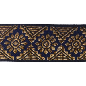 Woven Diamond Pattern Ethnic Lace Trim Vintage Floral <b>Embroidered</b> Jacquard Webbing Ribbon for Clothes <b>Curtains</b> - Product Image 5