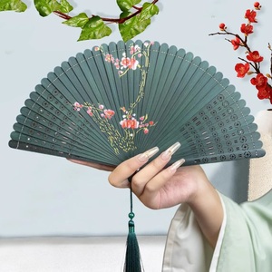 พัดลมกระซิบไม้ไผ่ดีไซน์เชิงนิเวศที่ได้รับการรับรองจาก ROHS & FSC | พัดลมไม้ไผ่สไตล์วินเทจได้รับการรับรองจาก CE & ISO - Product Image 3