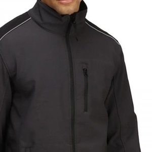 Vêtement de mode 2024 Nouvelle conception Service OEM Logo personnalisé Veste softshell sportive imperméable respirante en toile pour homme - Product Image 6