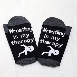 Calcetines Deportivos hasta la Rodilla, sin Pie, Personalizados, Súper Suaves y Esponjosos, Calcetines de Ciclismo, Calcetines de Piso Tejidos para Adultos, Calcetines de Lucha Libre - Product Image 3