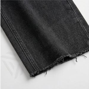 <b>Women</b> Fashion New Design Customized Color Ripped Denim <b>Jeans</b> 2025 Breathable Wholesale Price Latest Custom Flared Leg Trousers - Product Image 6