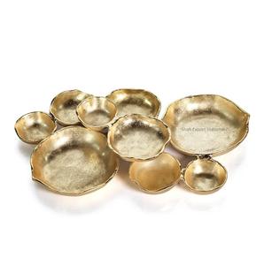 Aluminium plaqué argent 8 bols à grappe bols de service alimentaire collations de table bol à noix repas décontractés ou événements plus formels - Product Image 4