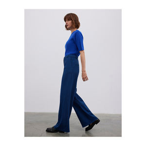 กางเกงขากว้างเอวสูงลายฮาวด์สทูธ กางเกงขากว้างแฟชั่น - Product Image 6