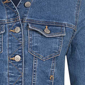 Low Moq Mujeres Jeans Chaquetas Transpirable Mujeres Jeans Chaquetas Diseño personalizado Mujeres Jeans Chaquetas - Product Image 6