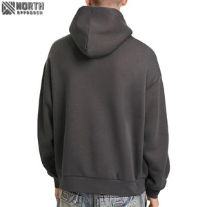 Sudadera con capucha holgada con logotipo personalizado, Sudadera con capucha Boxy Drop Shoulder Oversized Essentials de algodón orgánico, ropa de calle de lujo, Sudadera con capucha - Product Image 2