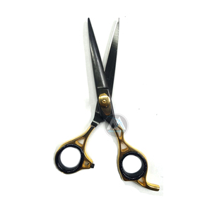 Ciseaux de barbier professionnels MAQNSCO Premium en acier inoxydable doré de 5,5 pouces, rasoirs de coupe de cheveux pour salon, outils de coiffure - Product Image 3