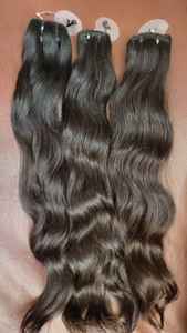 Extensiones de Cabello Humano Remy Indio de Alta Calidad, 20 Pulgadas, Color Natural, Doble Trama, Listas para Permanente, Aptas para Todos los Colores - Product Image 4