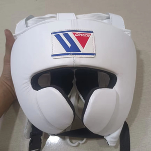 หมวกกันกระแทกสำหรับชกมวยสีขาว รุ่นเยาวชน ป้องกันใบหน้า คุณภาพสูง รุ่น MS-HG-037 - Product Image 1