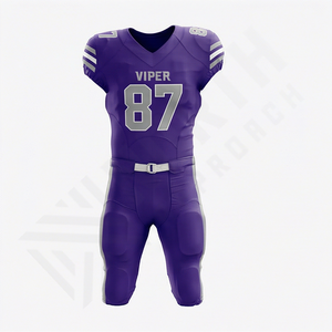 High Quality Custom American Football Uniform New Arrival Breathable Plus Size Best <b>Manufacturer</b> Performance Athletic Team Wear - Product Image 1