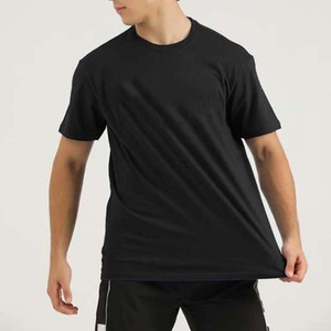 Baggy à manches courtes t-shirts hommes col rond léger goutte épaule t-shirts hauts 100% coton Jersey t-shirts hommes T-shirts pour hommes - Product Image 3
