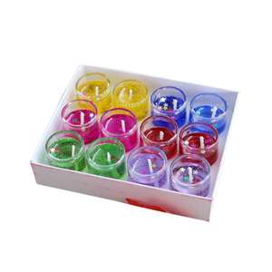 Creative Mini Smoking less Glass Cup Jelly <b>Candle</b> Wedding Room Decoration Item - Product Image 1