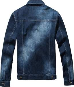 Logo personnalisé Veste en jean pour hommes Vêtements de ville d'hiver de couleur unie de haute qualité Fourniture OEM directe d'usine au meilleur prix - Product Image 2