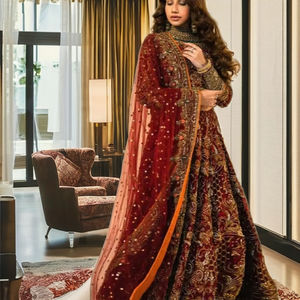 Designer <b>Wedding</b> Apparel Elegant Party Wear Saree with Sequence and Zari Work Weeding bridal ethnic pakistani <b>dresses</b> - Product Image 3