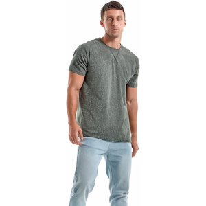 Camiseta Esencial para Hombre, Mezcla Cómoda, Tejido Suave, Secado Rápido, Corte Holgado, Informal de Verano, Transpirable, Fresca, con Movimiento Libre y Estructura Resistente - Product Image 1