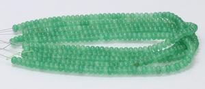 Perles de pierre de quartz vert fraise lisses de 8 mm en gros, qualité AA, pierres précieuses simples certifiées CNAS, modèle AA-54 - Product Image 3