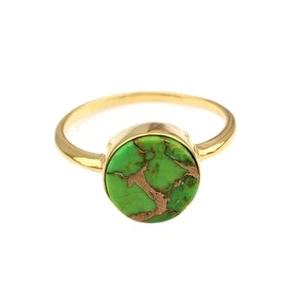 แหวนสีเทอร์ควอยส์สีเขียวขุ่นสีเขียวโมแฮร์12มม. แหวนทอง18K 925สเตอร์ลิงเงินหนาสำหรับผู้หญิงสำหรับปาร์ตี้ที่ดี - Product Image 5