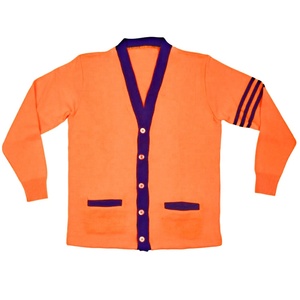 Pulls cardigan en tricot pour sororité universitaire grecque 2025, col en V, matière laine/acrylique, design patchwork, séchage rapide, respirant - Product Image 4