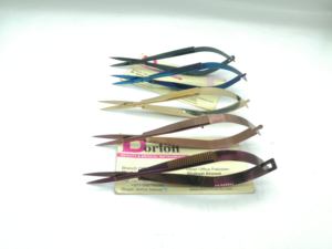 Ciseaux à ressort pour sourcils en acier inoxydable avec logo personnalisé Lame droite Ciseaux à ressort pour sourcils et cils - Product Image 4