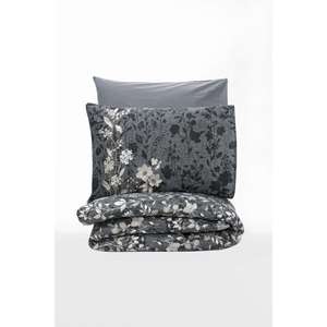 Ensemble de housse de couette double en coton anthracite Comely - Product Image 4